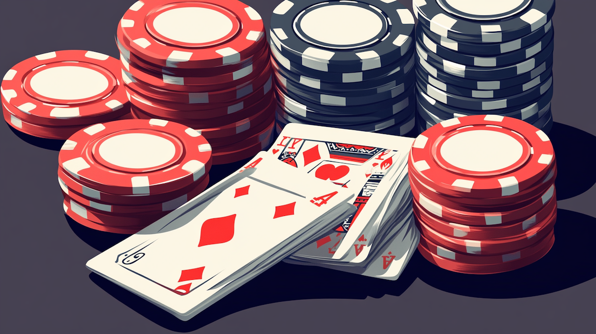 Poker Night Pro 2 Jeux De Cartes 100% Plastique - Texas Holdem Avec Index Jumbo, Étanche Et Ultra Résistant (Bleu Et Rouge)