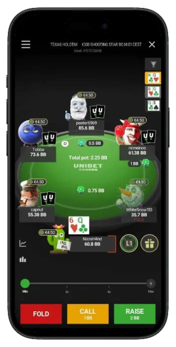Unibet le site de poker en ligne français