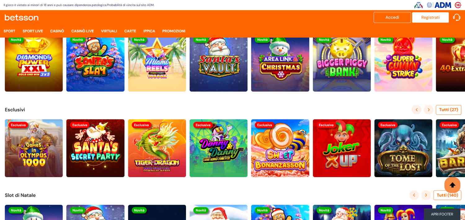 Casino online: Betsson