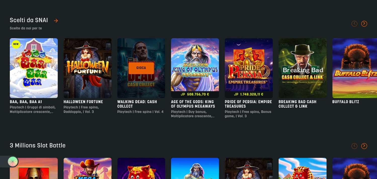 Migliori casino online: SNAI