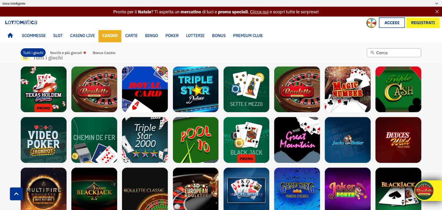 Migliori casino online: Lottomatica