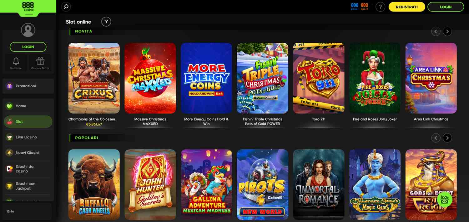 Migliori bonus casino: 888Casino