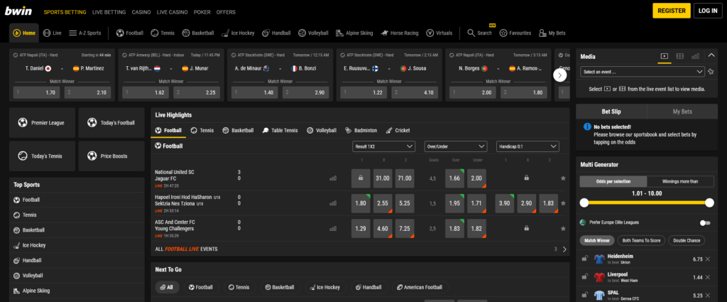 Bwin Belgische bookmaker internationaal sportaanbod