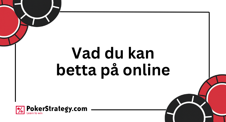 Vad du kan betta på online