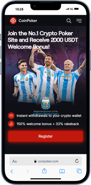 CoinPoker Mobile Homepage