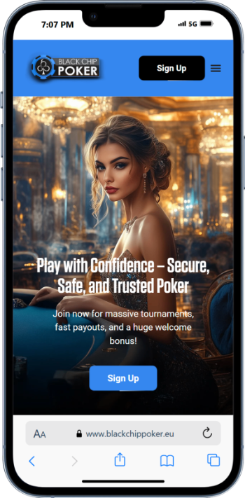 black chip poker screenshot