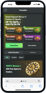 bc game casino homepage