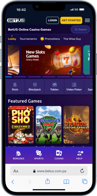 BetUS casino app