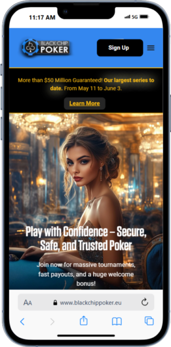 Black Chip Poker main page