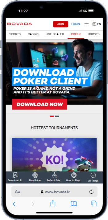 Bovada Poker California Homepage