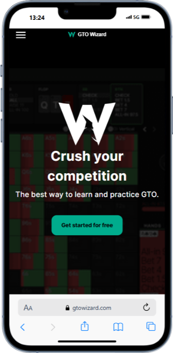 GTO Wizard homepage