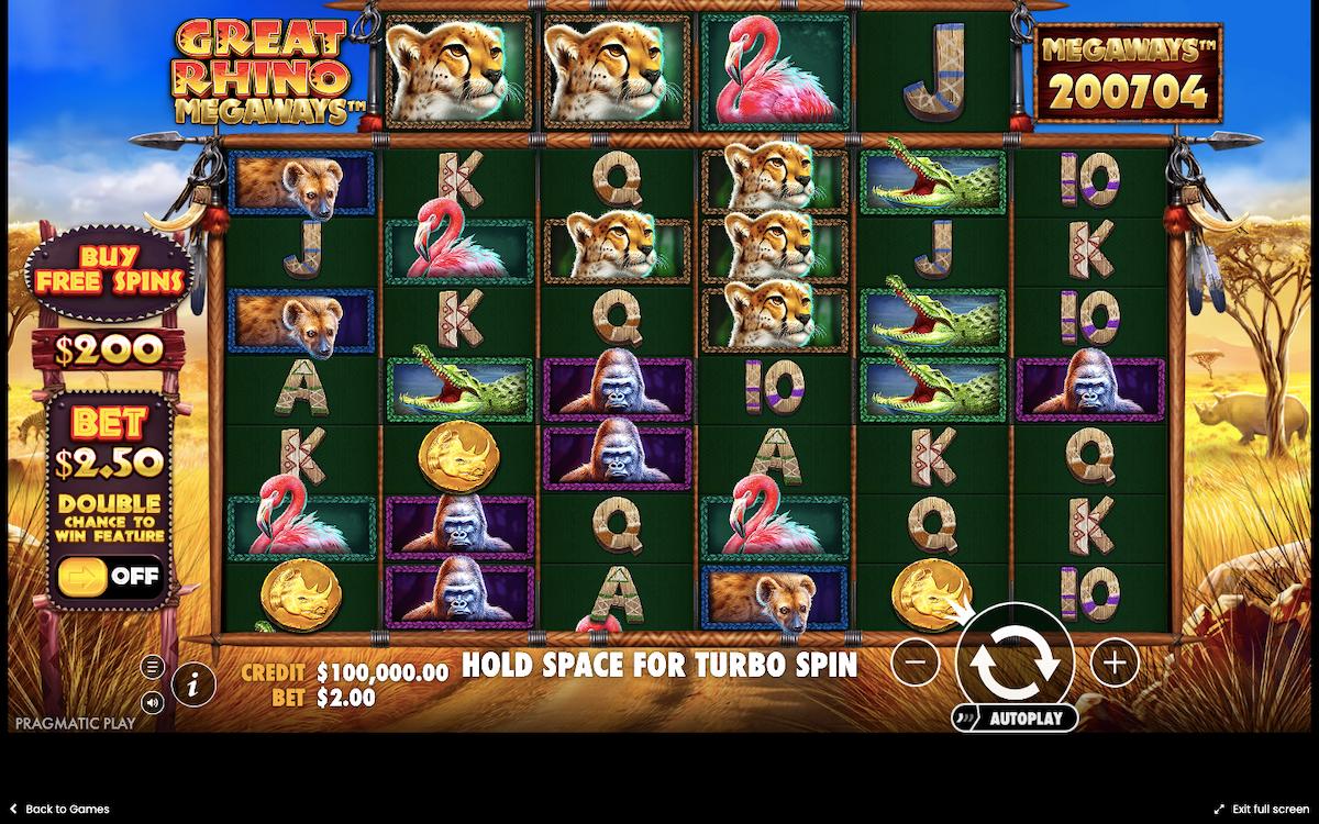 great rhino megaways pragmatic play