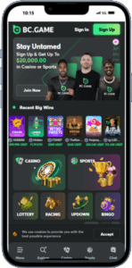 BC.Game Homepage for XRP casinos