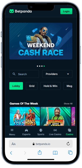 Betpanda for XRP casinos
