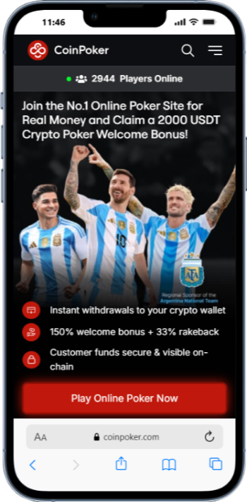 CoinPoker homepage
