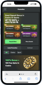 BC.Game Homepage for Ethereum Casinos