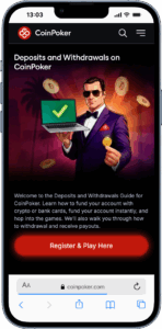 CionPoker instant withdrawal casino