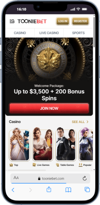 Tooniebet Casino online casino in Canada
