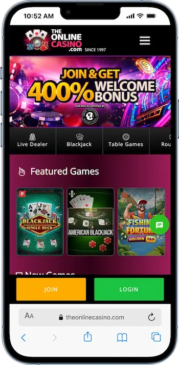theonlinecasino home