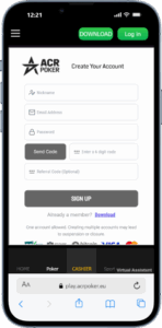 ACR sign up