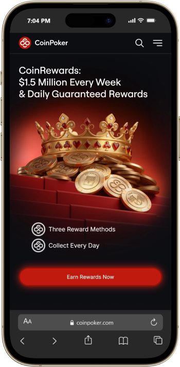 screenshot of the coinpoker coinrewards
