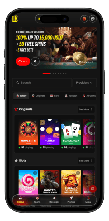 Lucky Rollers Casino Mobile