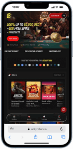 Lucky Rollers crypto casino home