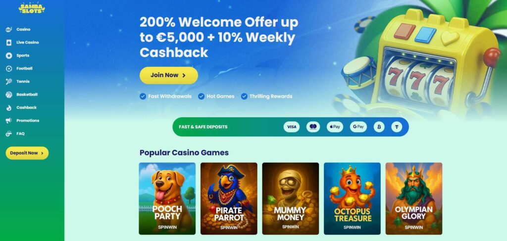 Samba slots casino