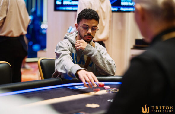 Reda Achnit playing at Triton Poker Jeju