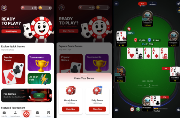 CoinPoker Play For Fun poker games