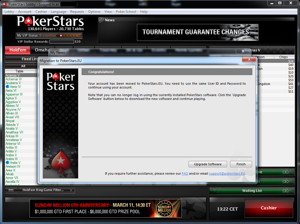 Migracja do PokerStars.eu - krok drugi Migracja do PokerStars.eu - krok drugi