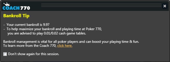 coach770 bankroll tip