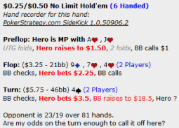 A beautifully converted hand history