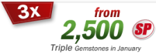 Triple Gemstones in January