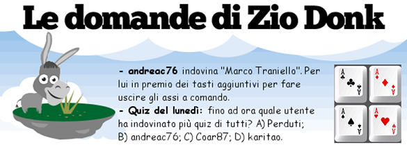 Le domande di Zio Donk Le domande di Zio Donk