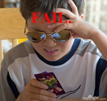 poker fail