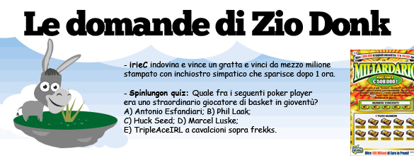 Le domande di Zio Donk Le domande di Zio Donk
