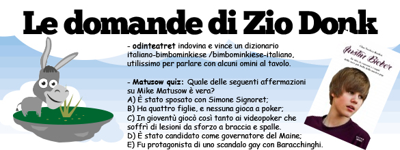 Le domande di Zio Donk Le domande di Zio Donk