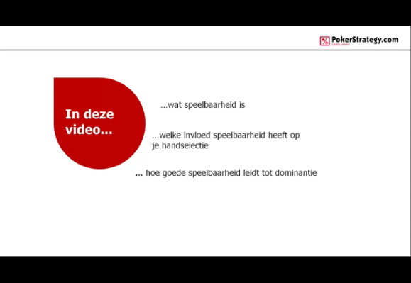 De Basis: Speelbaarheid De Basis: Speelbaarheid
