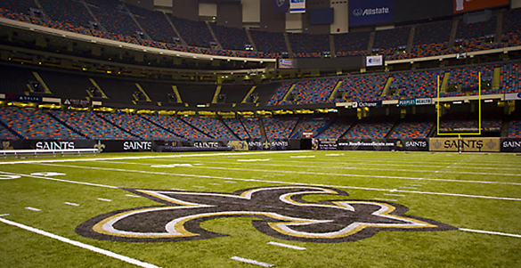 Le terrain du Louisiana Superdome