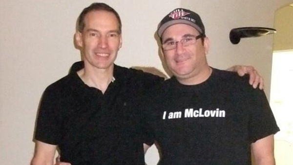 Ted Forrest et Mike Matusow juste après le pari