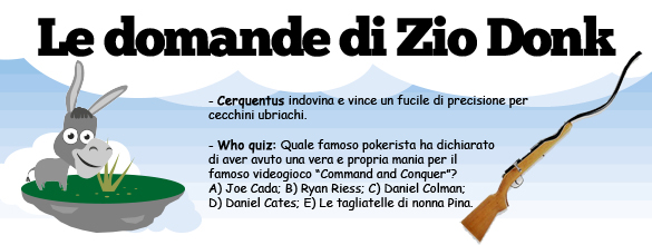 Le domande dello Zio Donk Le domande dello Zio Donk