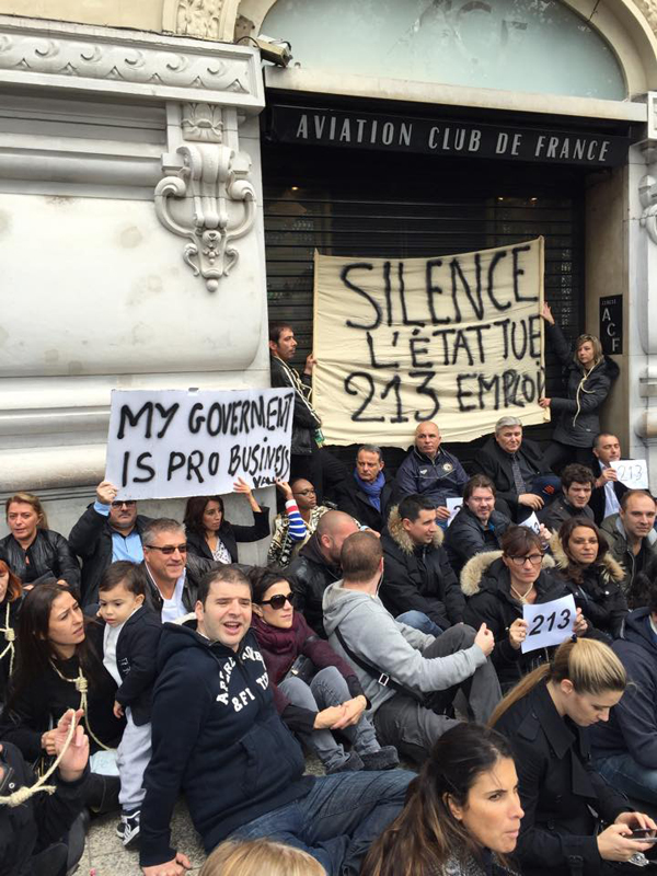 Certains employés de l'Aviation Club de France se sont mobilisés pendant plus de quatre mois !