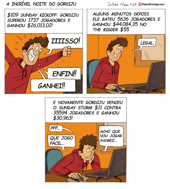 Tirinhas de poker divertidas
