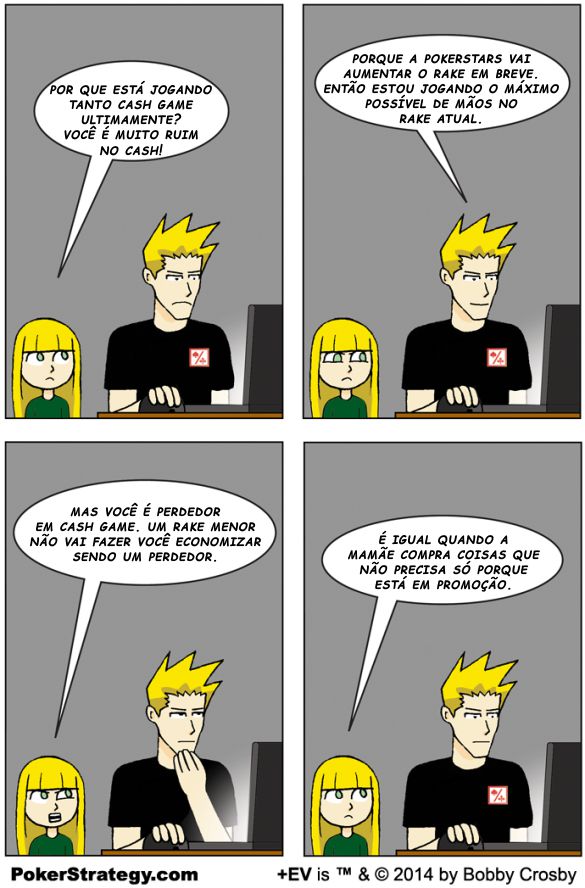 Tirinhas de poker divertidas