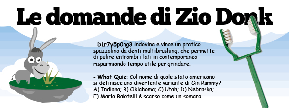 Le domande dello Zio Donk Le domande dello Zio Donk