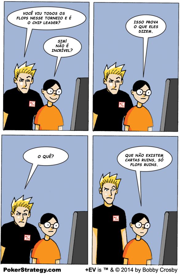 Tirinhas de poker divertidas