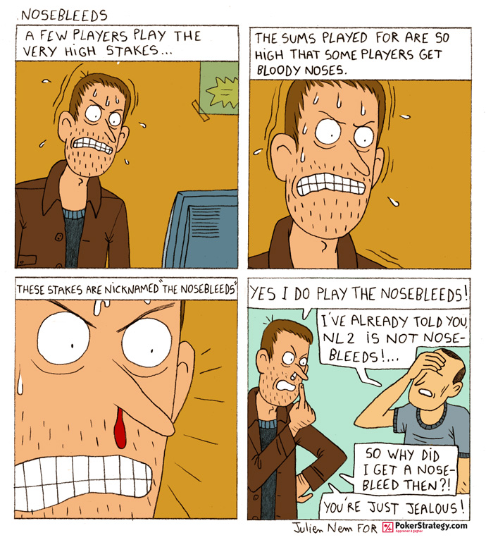 Grappige pokercartoon