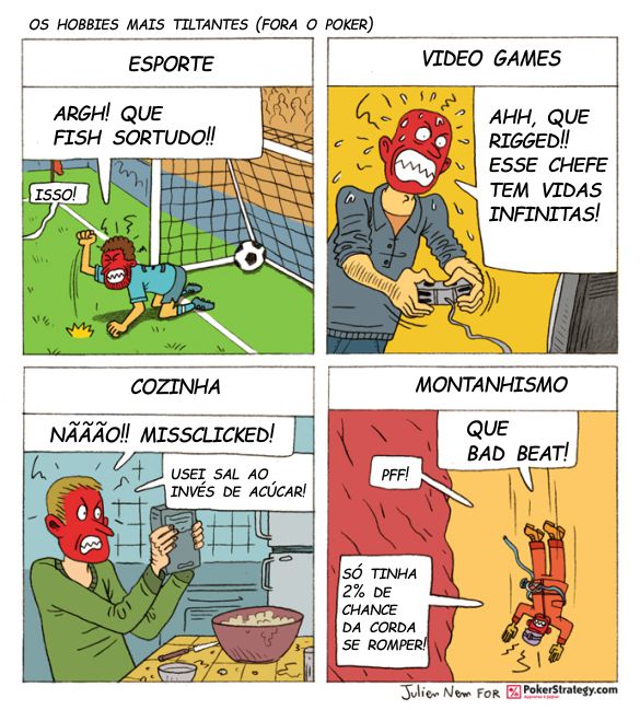 Tirinhas de poker divertidas