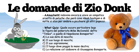 Le domande dello Zio Donk Le domande dello Zio Donk